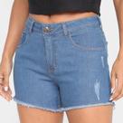Short Jeans Hering Liso Feminino