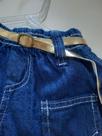 Short jeans infantil renda
