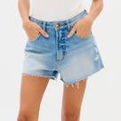 Short Jeans Lança Perfume Grandfather H Ve26 Azul Feminino