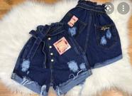 Short Jeans T 40 cintura alta