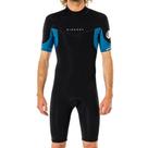 Short John Rip Curl Dawn Patrol 2mm Back Zip Preto/Azul