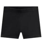 Short Kukiê Basic Em Cotton Preto Verão Short Kukiê Basic Em Cotton Preto Verão