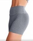 Short legging cintura alta cinza fitness caminhada academia P M G GG