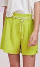 Short lima com pregas