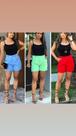 Short linho azul , tamanho g