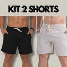Short linho Conexão Kit 2 und