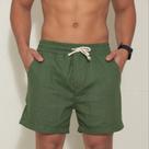 Short linho mauricinho curto casual sarja Conexão
