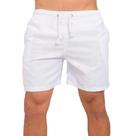 Short Masculino Branco Linho ajuste modelo Mauricinho Tendencia Bege e Preto Moda Praia