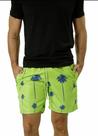 Short Masculino Estampado Coqueiros Água Verde Neon Azul