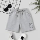 Short Masculino Infantil Estampa Fantasma Boné 140 Estilo Atlético Streetwear Skate Menininho Look