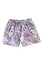 Short Masculino Plus Size Praia Com Folhas Nude e Bolso Traseiro Dockston Short Masculino Plus Size Praia Com Folhas Nude e Bolso Traseiro Dockston