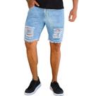Short Masculino Rasgado Jeans Skinny Bermuda Homens Short Masculino Rasgado Jeans Skinny Bermuda Homens