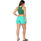 Short Microfibra Feminino 100 Poliéster Verde Menta G - basic+