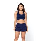 Short Microfibra Feminino Basic+ Azul Escuro M