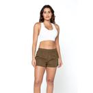 Short Microfibra Feminino Basic+ Verde Militar M Short Microfibra Feminino Basic+ Verde Militar M