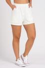 Short Moletom Bolso a Fio Branco Of