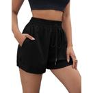 short moletom feminino moletom com bolso Short curto malha algodão tendencia