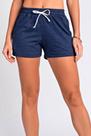 Short Moletom Runner Mescla Marinho