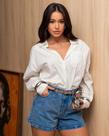 Short mon consciencia jeans cos revel e cinto