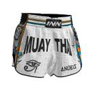 Short Muay Thai Tailandês Linha 2025 Unissex Egito Anubis Short Muay Thai Tailandês Linha 2025 Unissex Egito Anubis