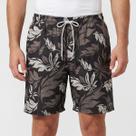 Short Nicoboco Volley Shaka Preto e Branco