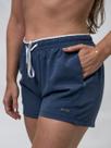 Short Ocean Bravo Azul Jeans com Branco Short Ocean Bravo Azul Jeans com Branco