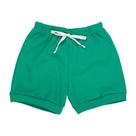 Short para Bebês Verde Algodão de 0 a 12 Meses