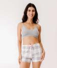 Short Pijama Feminino Avulso Estampa Xadrez Marisa-29013