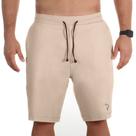 Short Plus Size Bermuda G1 ao G5 Masculina Moletinho Bolsos Cordao Ajustavel Cintura Treino Passeio