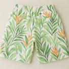 Short Ponciano Jungle Wave Floral Branca Short Ponciano Jungle Wave Floral Branca