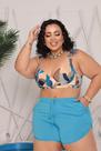Short Praia +Biquini Plus Size- Cores do Verão Short Praia +Biquini Plus Size- Cores do Verão