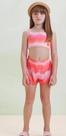 Short Praia de Tela e Ondas Neon