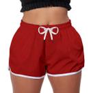 Short Praia Feminino Cor Vermelho Poliéster Soltinho Short Praia Feminino Cor Vermelho Poliéster Soltinho
