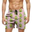 Short Praia Shorts Banho Bermuda Verão Abacate Cartoon Fofo 837