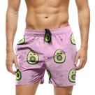 Short Praia Shorts Banho Bermuda Verão Abacate Fofo Flower 850 Short Praia Shorts Banho Bermuda Verão Abacate Fofo Flower 850