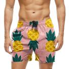 Short Praia Shorts Banho Bermuda Verão Abacaxi Cartoon Amarelo Fruta 556 Short Praia Shorts Banho Bermuda Verão Abacaxi Cartoon Amarelo Fruta 556
