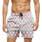 Short Praia Shorts Banho Bermuda Verão Arte Desenhos Listras 1852