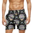 Short Praia Shorts Banho Bermuda Verão Balão Ar Colorido Funny 1572 Short Praia Shorts Banho Bermuda Verão Balão Ar Colorido Funny 1572