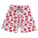 Short Praia Shorts Banho Bermuda Verão Beijos Amor Love 150