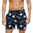 Short Praia Shorts Banho Bermuda Verão Bigode Relógio Paizão 1492