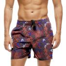 Short Praia Shorts Banho Bermuda Verão Borboletas Cartoon Arte Folhas 1857