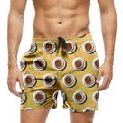 Short Praia Shorts Banho Bermuda Verão Café Coffe 1652