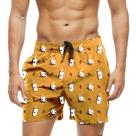 Short Praia Shorts Banho Bermuda Verão Café Coffee 1457