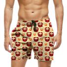 Short Praia Shorts Banho Bermuda Verão Caixas Cartoon Box 1679