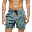 Short Praia Shorts Banho Bermuda Verão Caixinha Suco Lyri Cal Cartoon 464