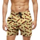 Short Praia Shorts Banho Bermuda Verão Canelas Folhas marrom Cravo 1429 Short Praia Shorts Banho Bermuda Verão Canelas Folhas marrom Cravo 1429