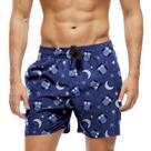 Short Praia Shorts Banho Bermuda Verão Corujas Noite Lua Preto Dark 871 Short Praia Shorts Banho Bermuda Verão Corujas Noite Lua Preto Dark 871
