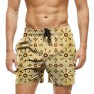 Short Praia Shorts Banho Bermuda Verão Desenhos Arte Amarelo 1636 Short Praia Shorts Banho Bermuda Verão Desenhos Arte Amarelo 1636