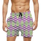 Short Praia Shorts Banho Bermuda Verão Desenhos Zig Zag Cartoon 1838