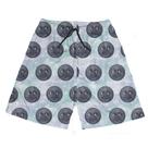 Short Praia Shorts Banho Bermuda Verão Emoji Lua Sorridente Cheia 536 Short Praia Shorts Banho Bermuda Verão Emoji Lua Sorridente Cheia 536